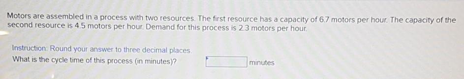 Emergency need help Motors are assembled in a