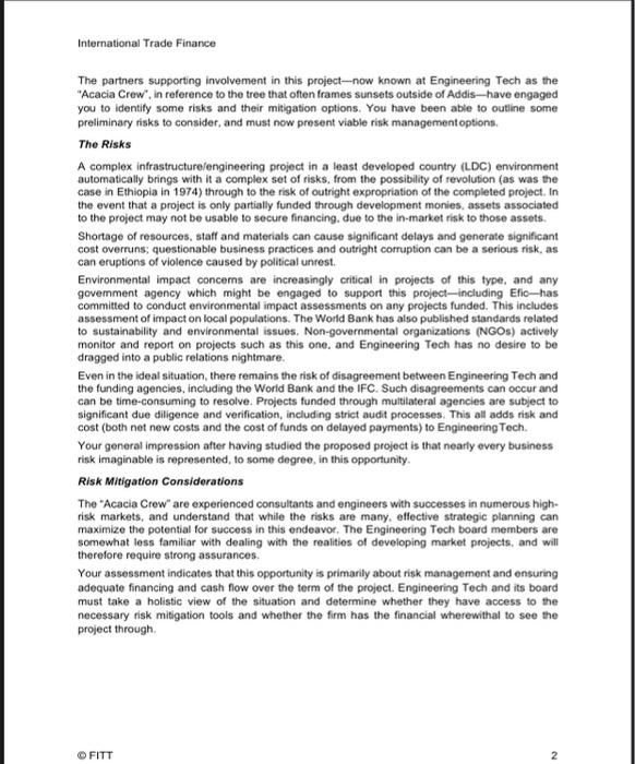 International Trade Finance Trade Finance and