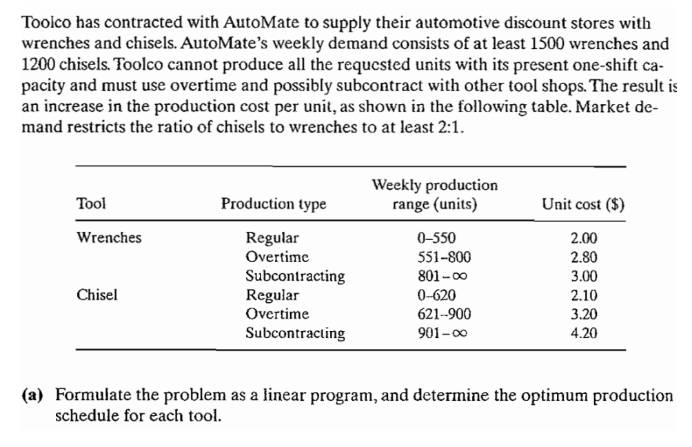 Toolco has contracted with AutoMate to supply