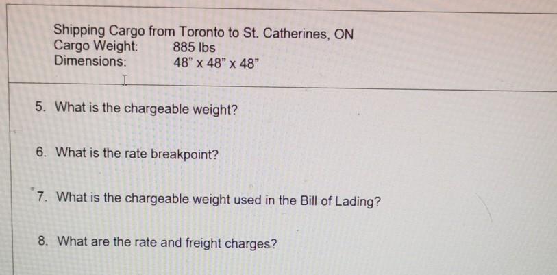 Shipping Cargo from Toronto to St. Catherines, ON