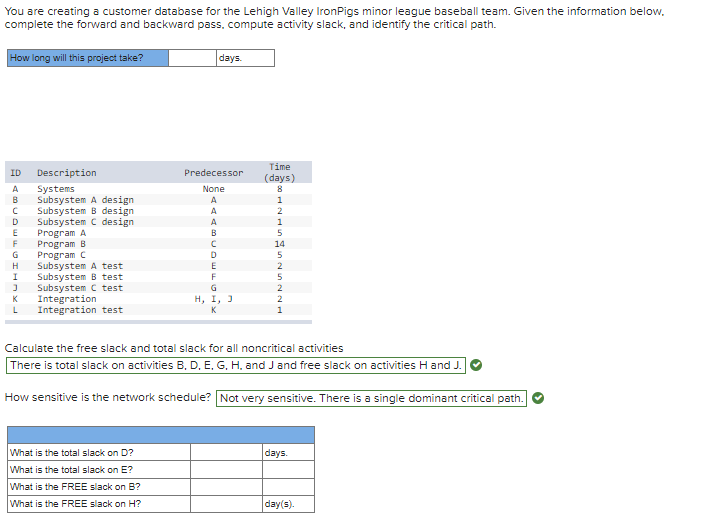 You are creating a customer database for the