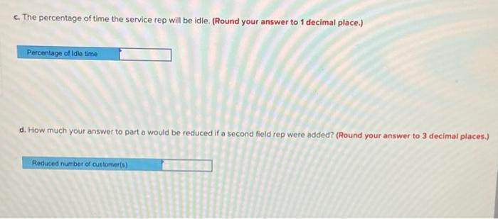 Problem 18-9 (Algo) One field representative
