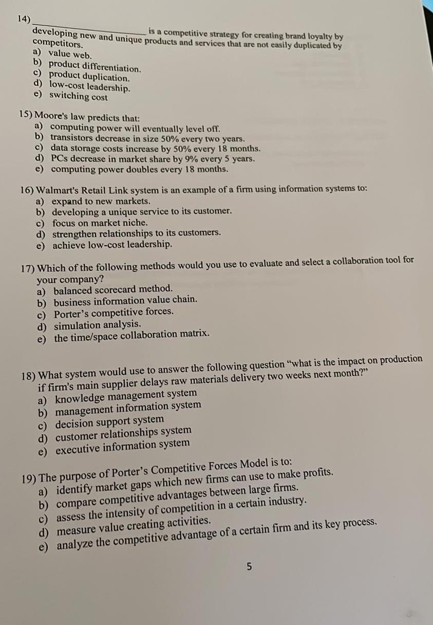 Answer all but correct please. 14) is a