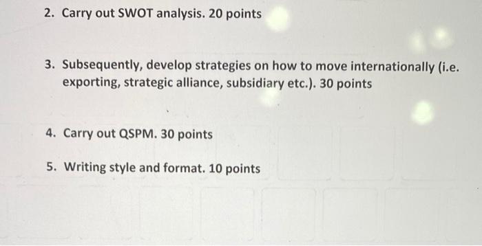 Preliminary Business Plan Report Rubrics 1.