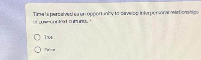 Time is perceived as an opportunity to develop