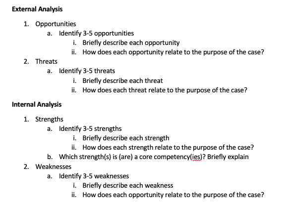 burger king External Analysis 1. Opportunities a.