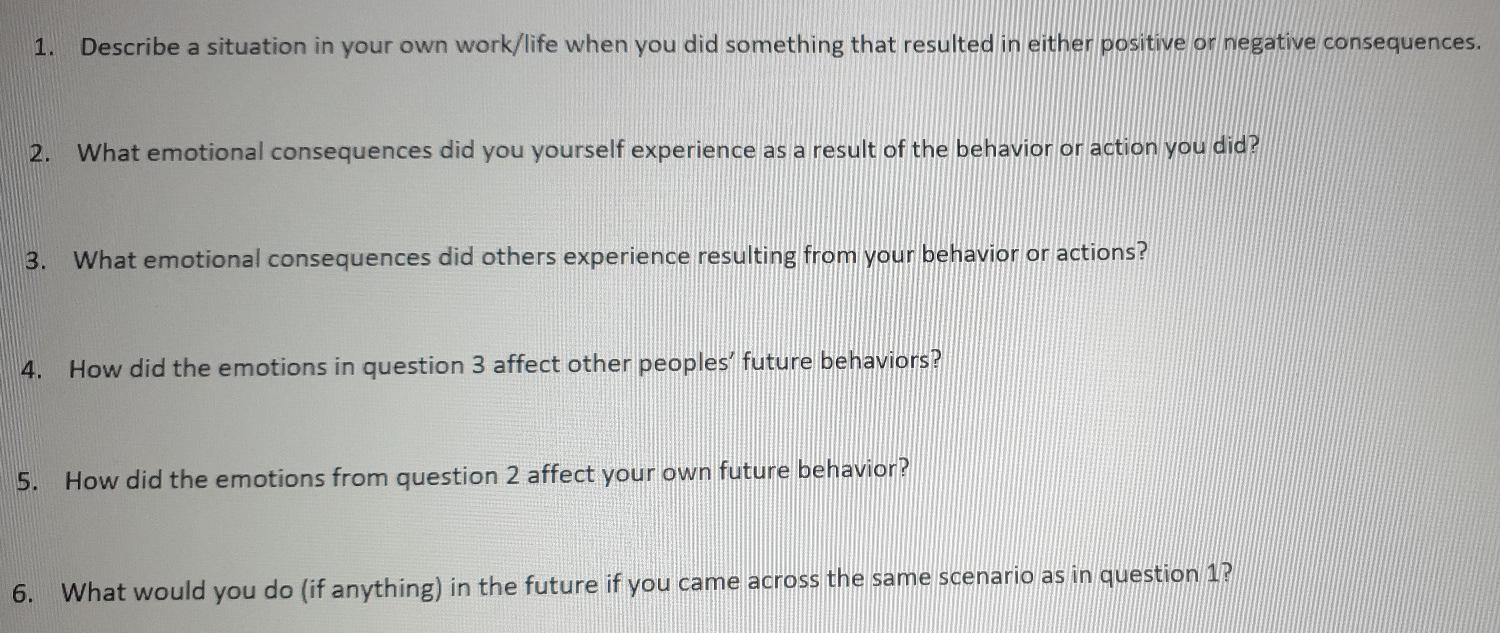 SMALL ANSWERS FOR EACH, THANKS 1. Describe a