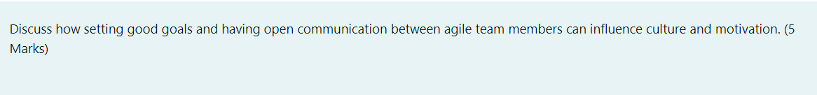 Discuss how setting good goals and having open