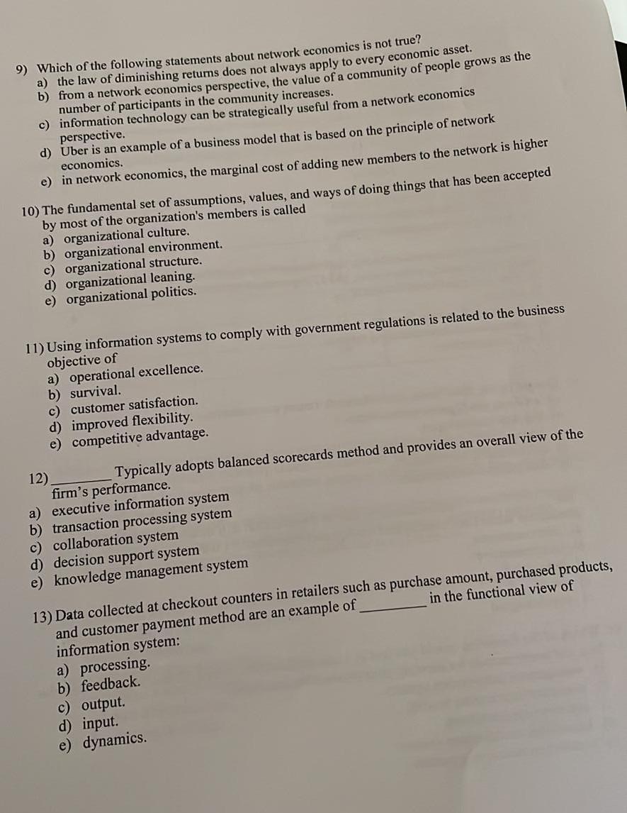 Answer all and correct pls. 9) Which of the