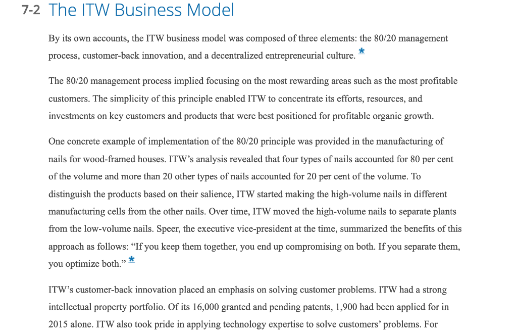 1) (VRIN) analysis: Using your analysis above,