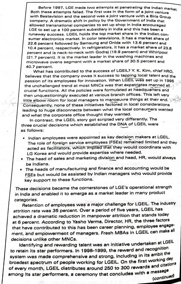 Please solve the case study your own words