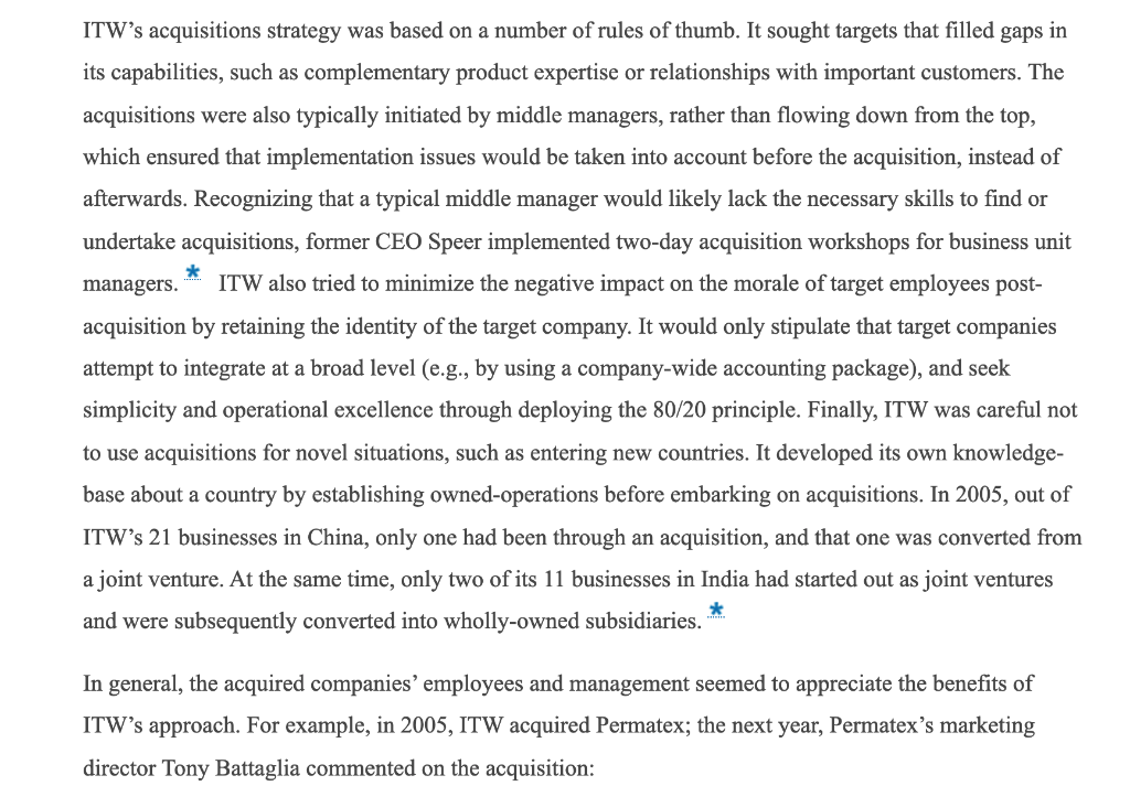 1) (VRIN) analysis: Using your analysis above,
