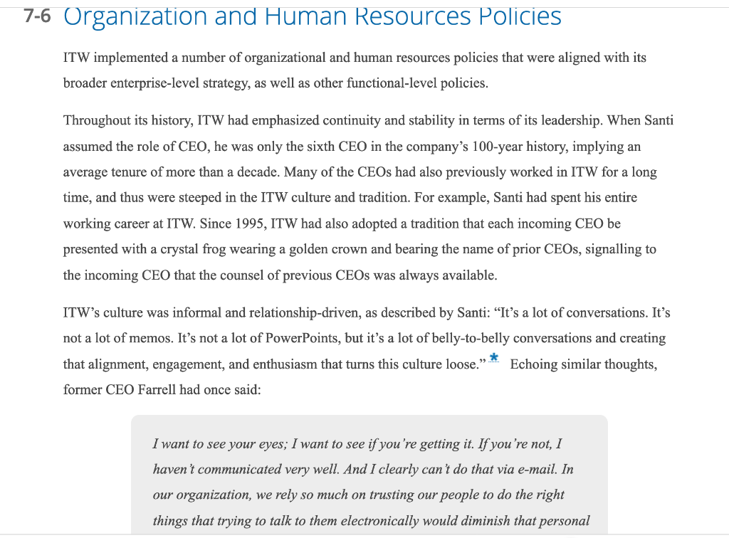 1) (VRIN) analysis: Using your analysis above,