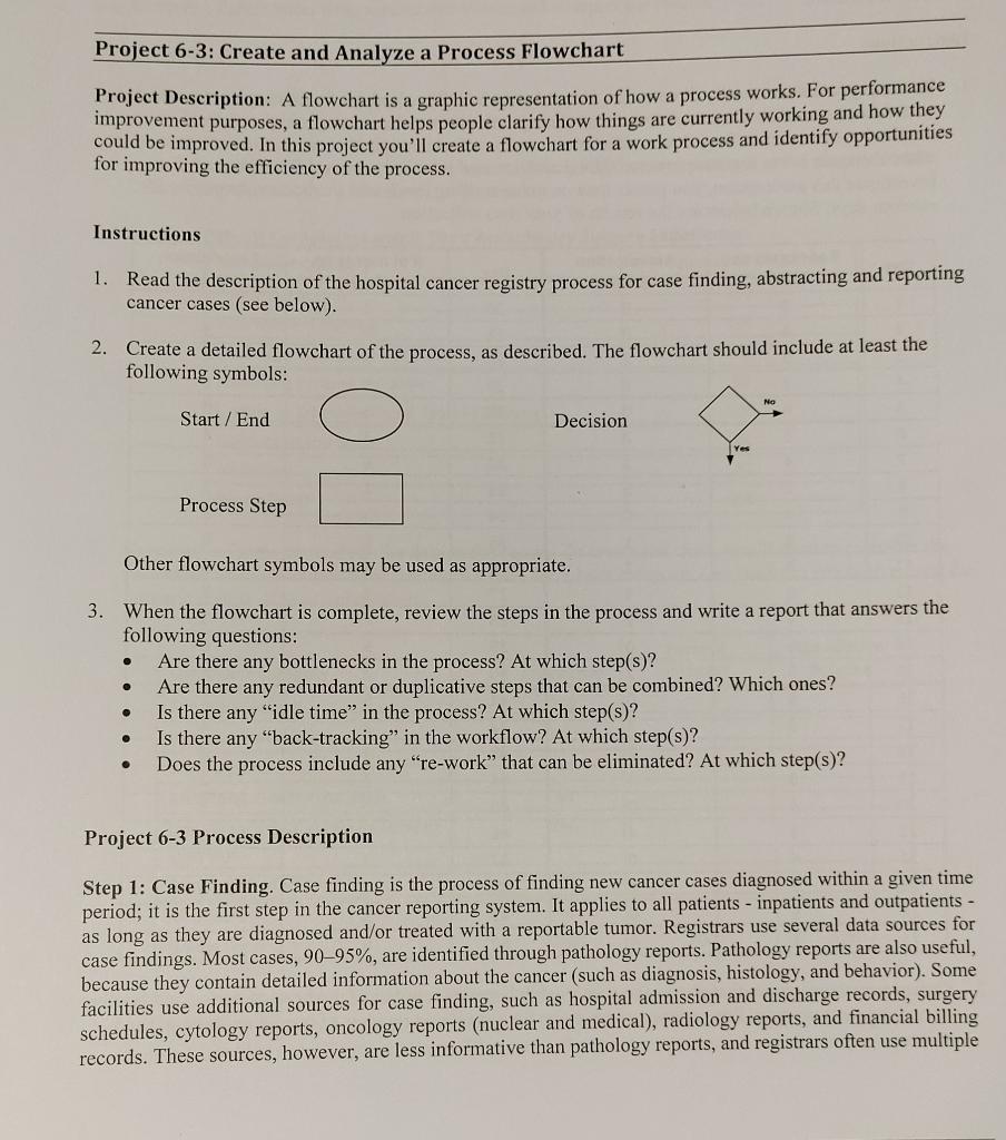 Use the program Visio to make a flowchart
