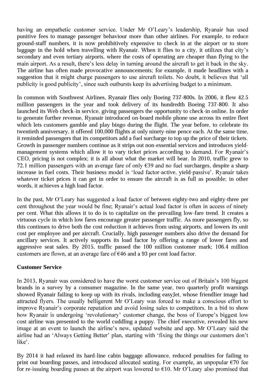 a. Conduct a five forces analysis to determine