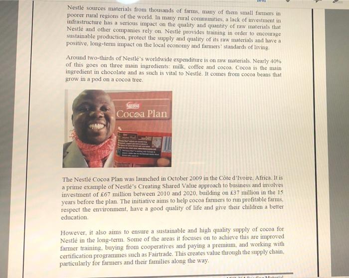 q1:Using examples from the case study, analyse