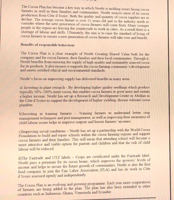 q1:Using examples from the case study, analyse