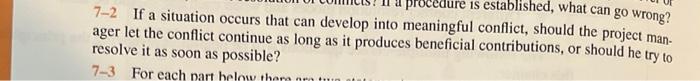 question 7.2 with a paragraph supporting cedure