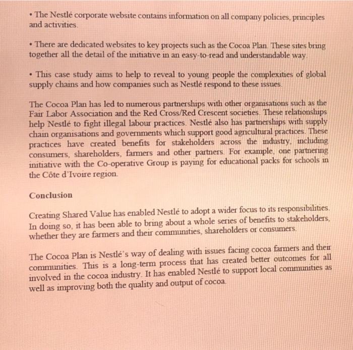 q1:Using examples from the case study, analyse