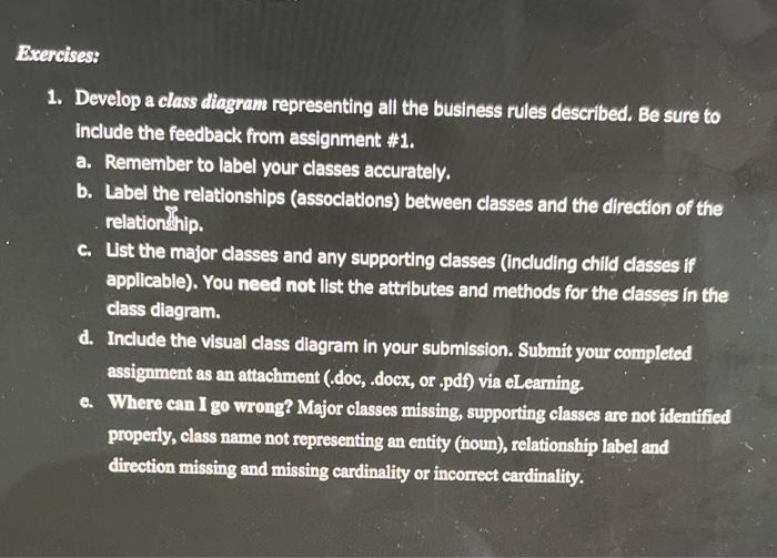 Assignment 3: Class Diagrams (20 points)