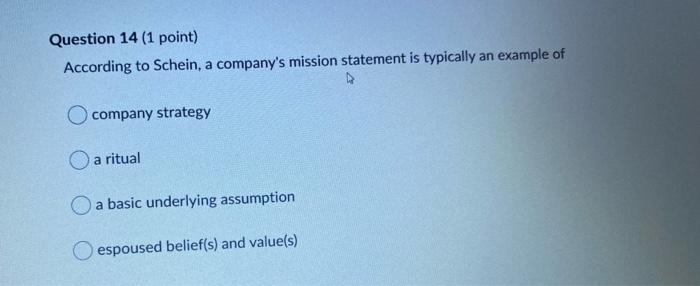 Question 12 (1 point) Saved When they enter an