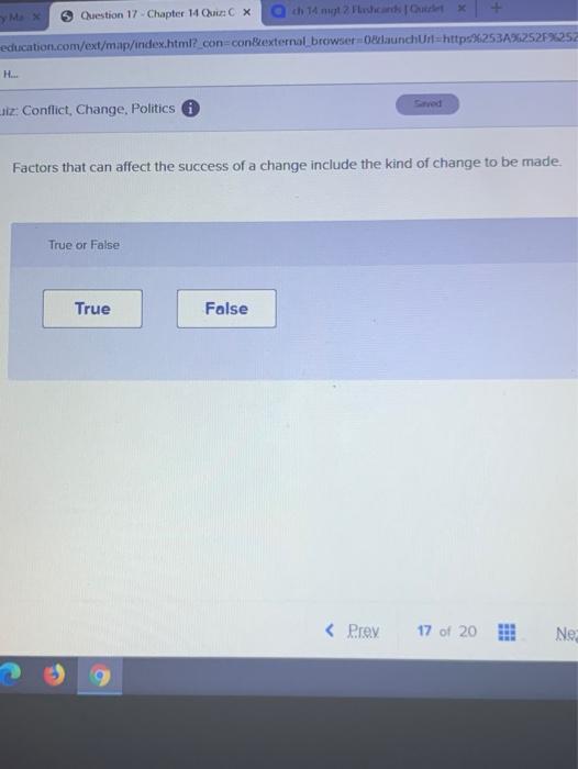 Question 17 Chapter 14 : X Och 14 nyt six