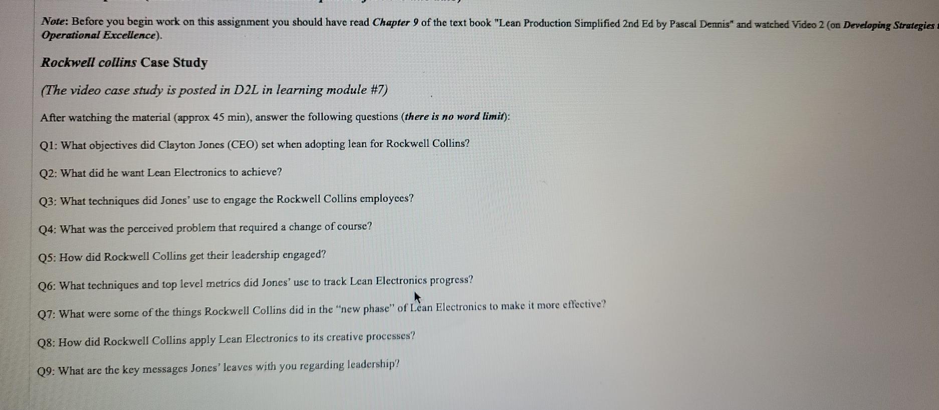 Note: Before you begin work on this assignment