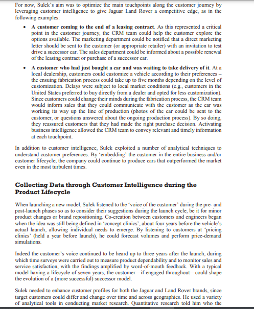 In this section you should read the case and ask