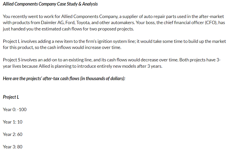 Allied Components Company Case Study & Analysis