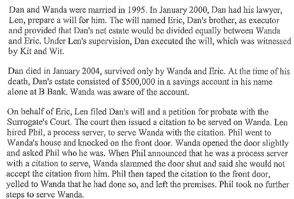 Write the issue, rule, argument, conclusion. For