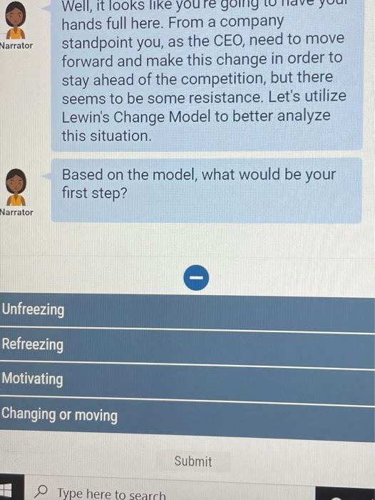 which answer a b c or d A unfreezing B refreezing