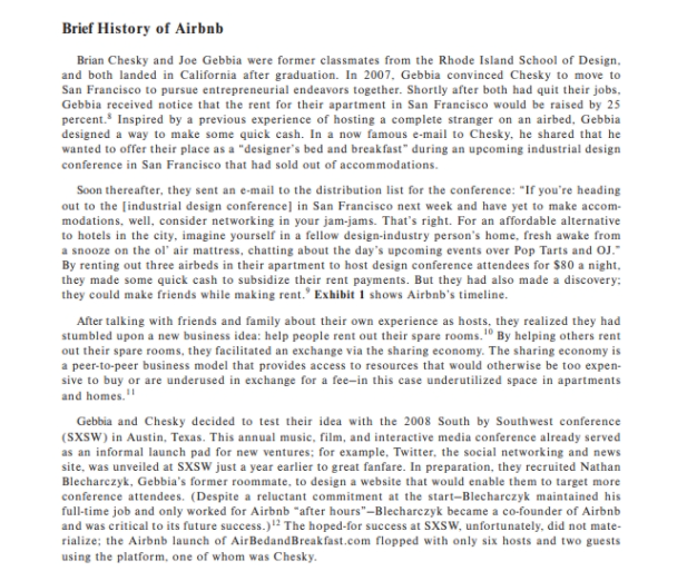 Evaluate changes in the hotel /bed n breakfast