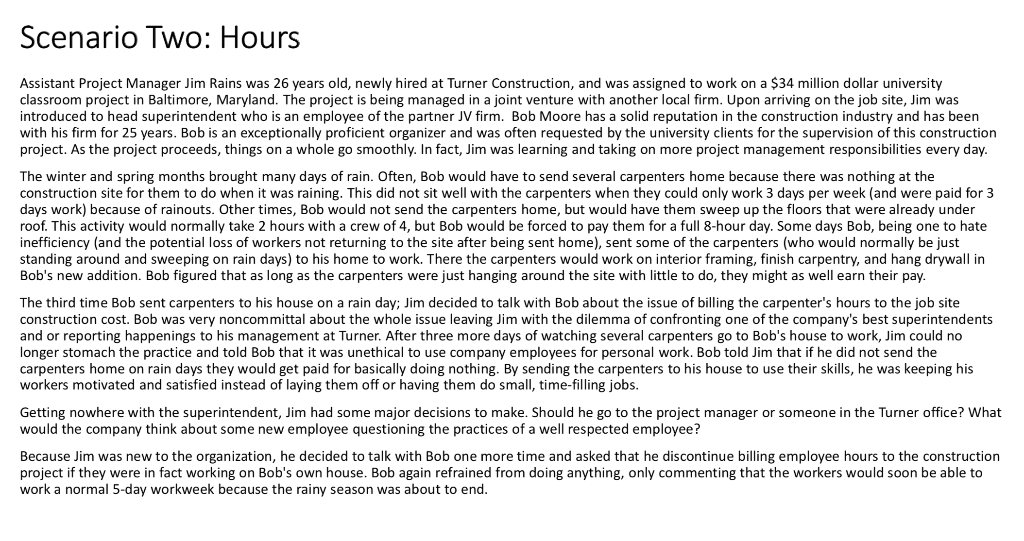 Attached you will find three (3) ethical dilemmas