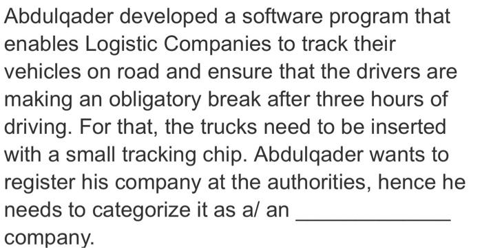 Abdulqader developed a software program that