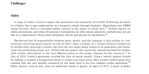 Evaluate changes in the hotel /bed n breakfast