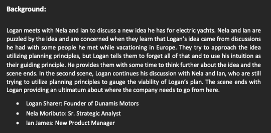 1.Ian (Product Manager) says they need to refocus