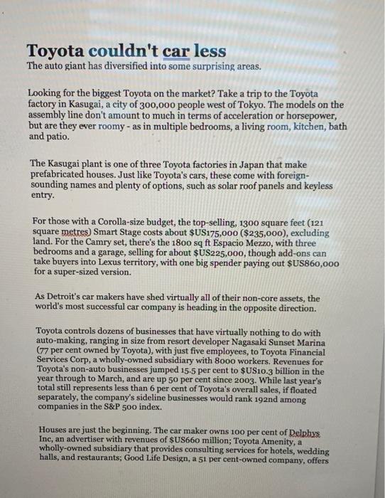 Read the following article and answer the