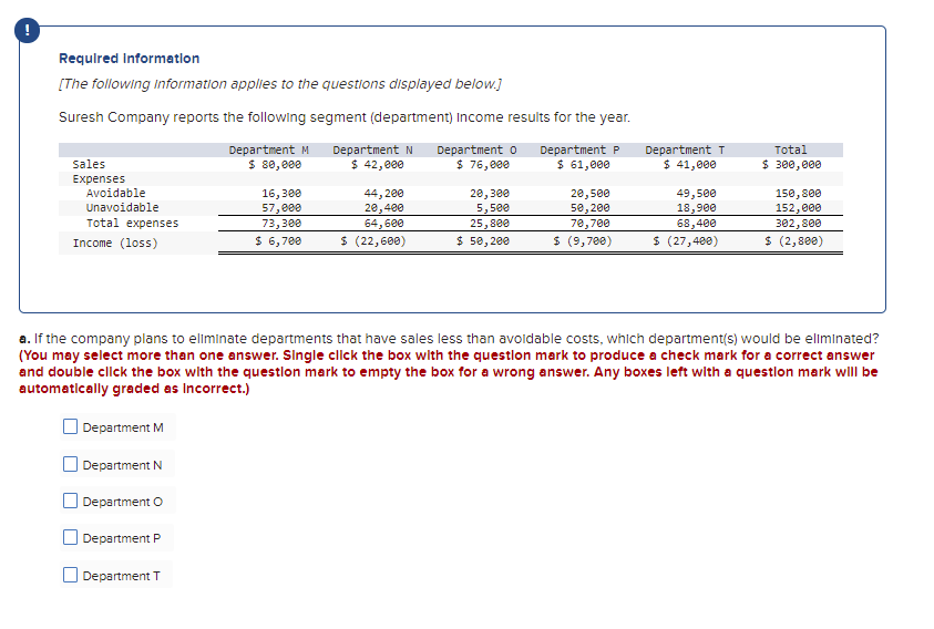 Required Information [The following information