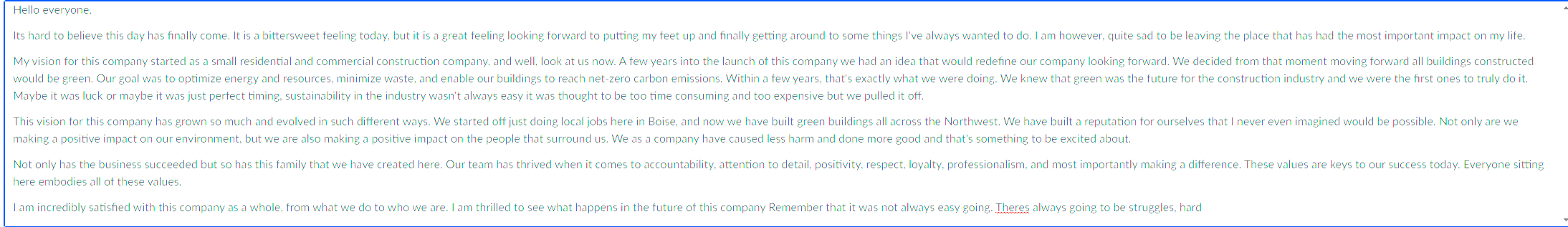 For this discussion think about your values and