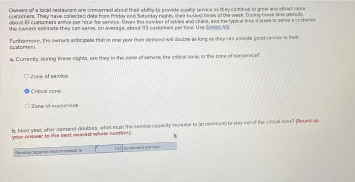 PLEASE HELP B IS WRONG Owners of a local