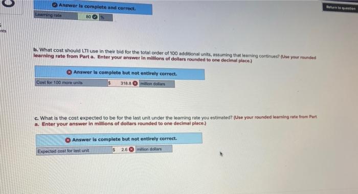 Please help B and C The 20 units that LTI has