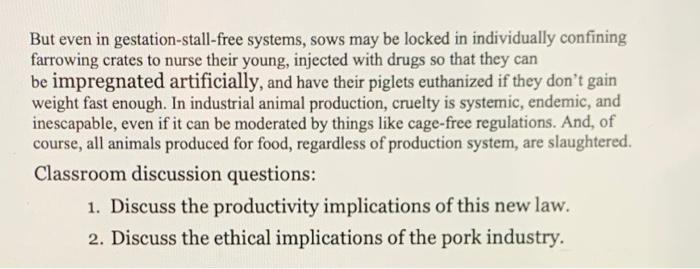 answer the two discussion questions Article 3: OM