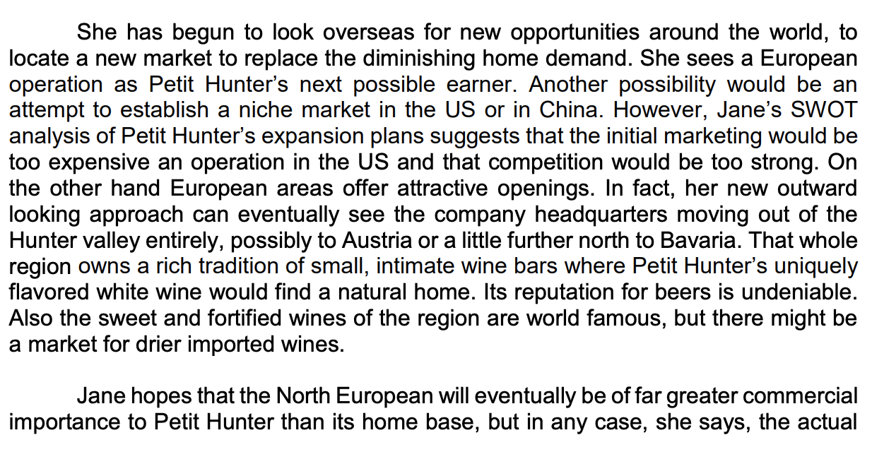 Case 1: Big Opportunities For Small Vineyard