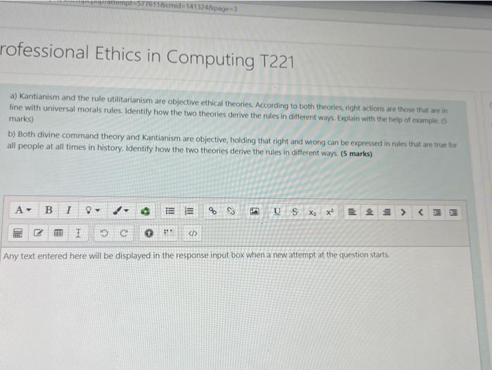 professional ethics in computing attempt