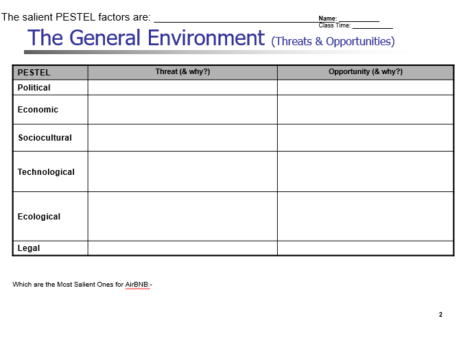 HW: Using the General Environment template (given