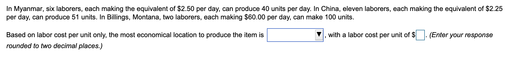 In Myanmar, six laborers, each making the