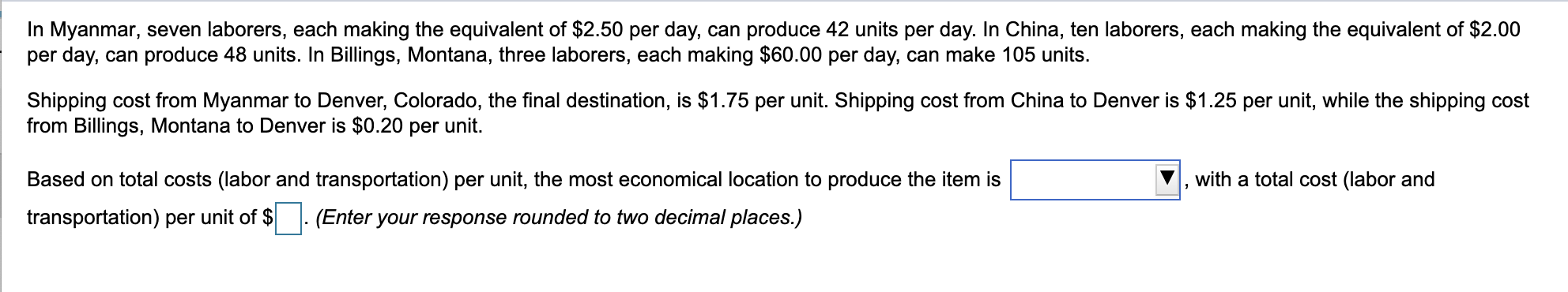 In Myanmar, six laborers, each making the