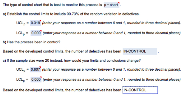 The type of control chart that is best to monitor