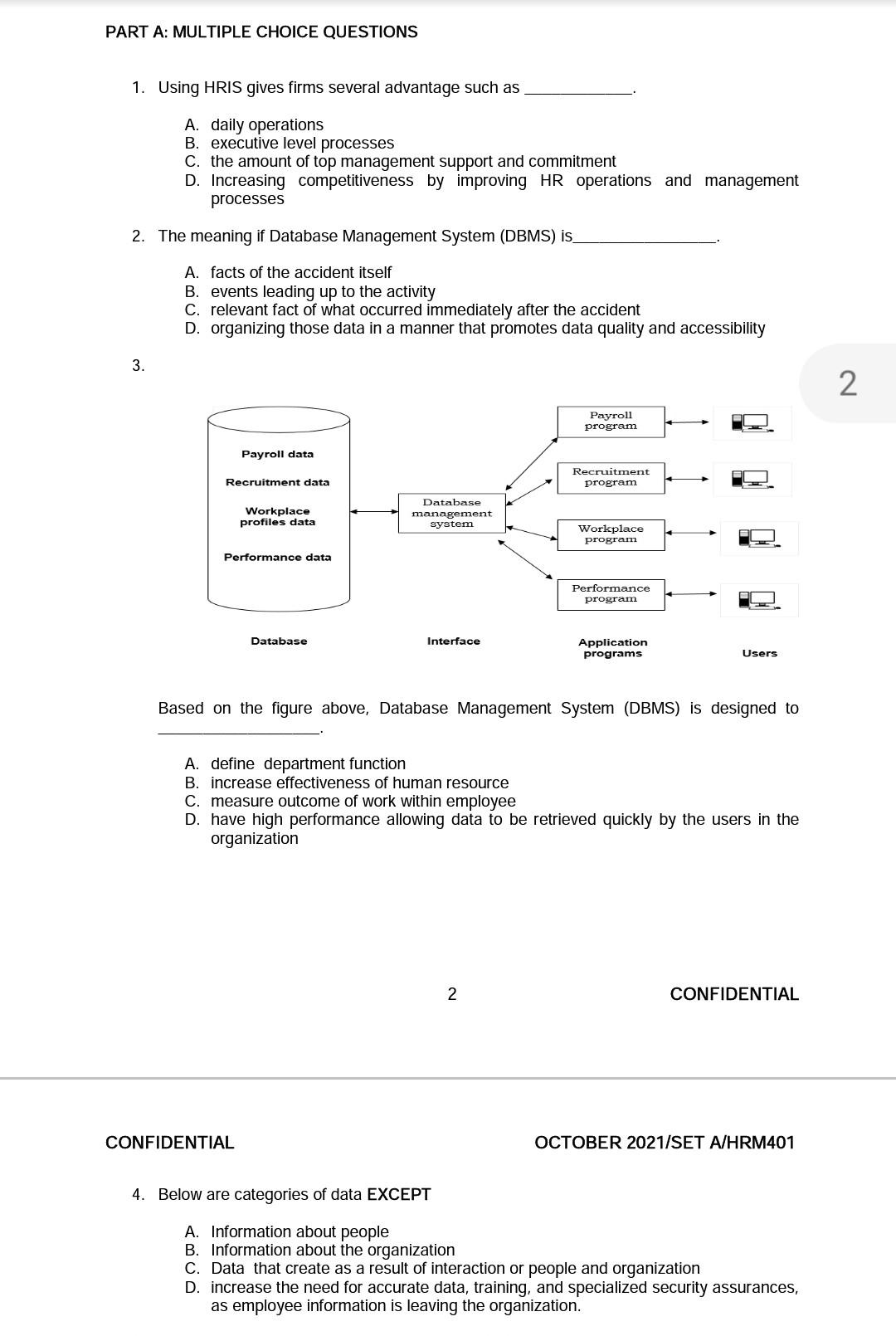 human resource information system PART A: