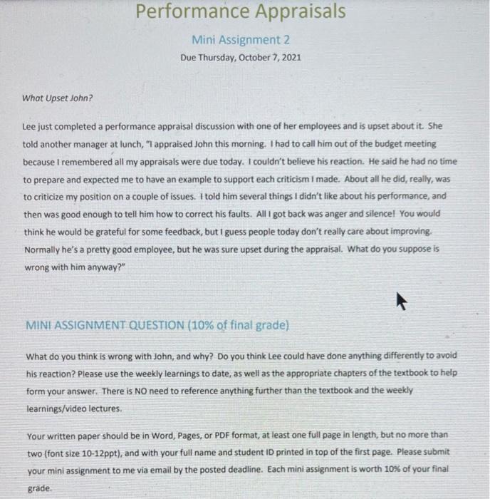 Subject - performance management Performance